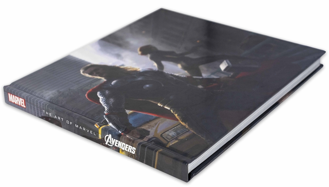 Cast-Signed ''The Art of the Avengers'' Coffee Table Book -- Also Signed by Creator Stan Lee